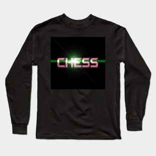 Cool Chess Design - Pink Long Sleeve T-Shirt